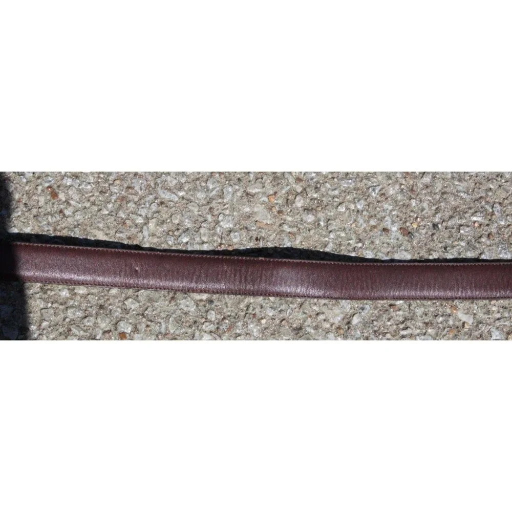 PING Golf Belt Black Leather Silver Metal Buckle Men's Accessory 40 in X-P3004
